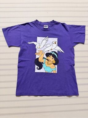 Vintage Disney Aladdin - Princess Jasmine Beefy T Hanes shirt, size youth large